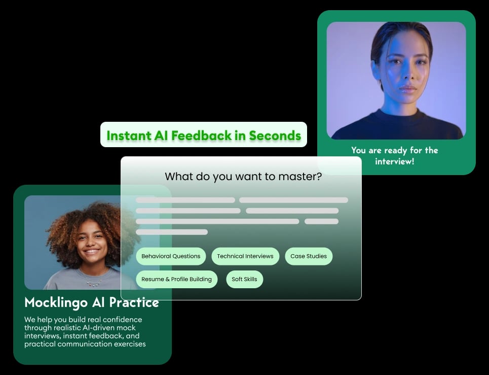 Mocklingo AI interview practice platform workspace showcasing team collaboration and innovation